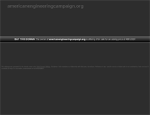 Tablet Screenshot of americanengineeringcampaign.org